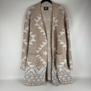 🤎 Frye Aztec Knit Longline Cardigan